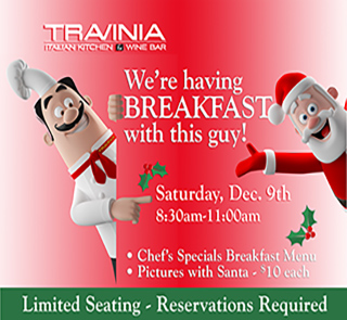 Breakfast with Santa at Travinia Leesburg